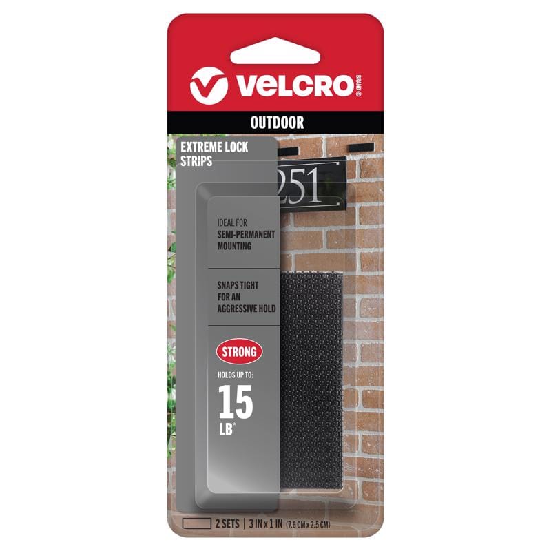 Velcro Brand VEL-30642-USA ALF-LOK Small Plastic Mounting Square 3 in. L 2 pk