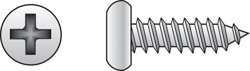 Hillman 0823318 No. 12 Ga. X 1-1/4 in. L Phillips Pan Head Sheet Metal Screws 100 pk