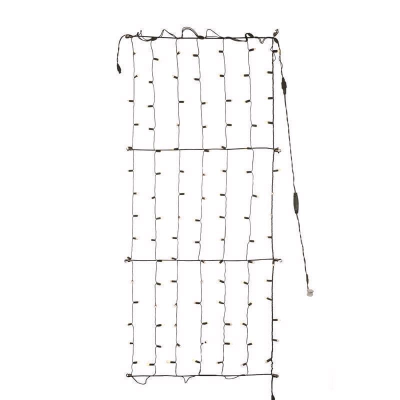 Celebrations TW100BWWA Platinum LED Mini Warm White 100 ct Net Christmas Lights 6 ft.