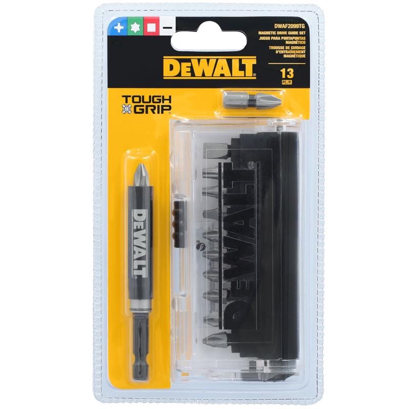 Dewalt DWAF2099TG ToughGrip Assorted Drive Guide Set Steel 13 pc