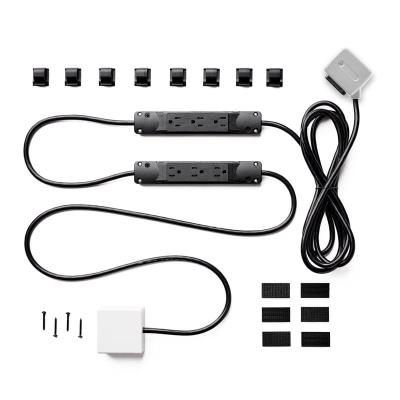 Charg BE0100110000038 10 ft. L 7 outlets Power Strip with USB Ports White 1000 J