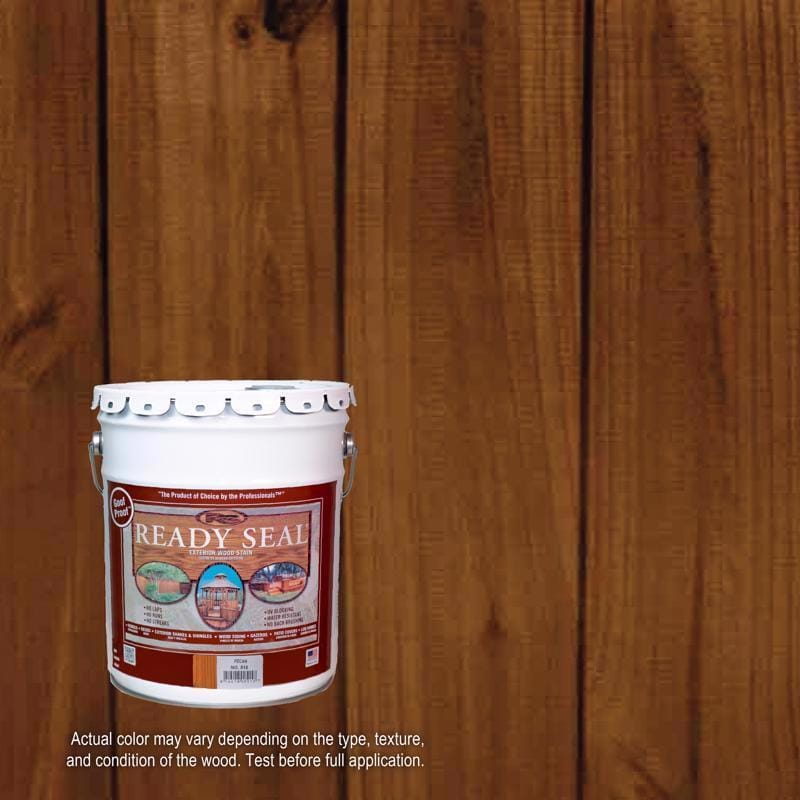 Ready Seal 515 Goof Proof Semi-Transparent Flat Pecan Oil-Based Penetrating Wood Stain/Sealer 5 gal