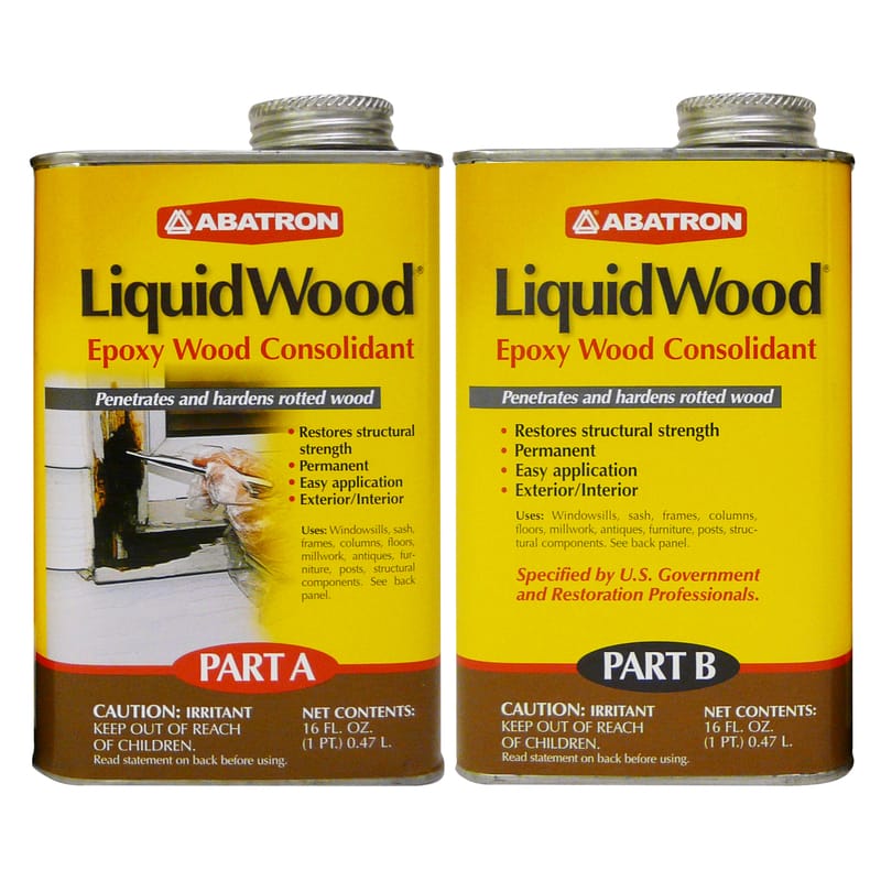 Abatron LW2PKR LiquidWood Transparent Clear Epoxy Wood Consolidant Kit 2 pt