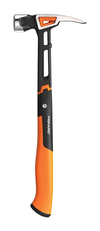Fiskars 750241-1002 IsoCore 22 oz Milled Face Framing Hammer Steel Handle