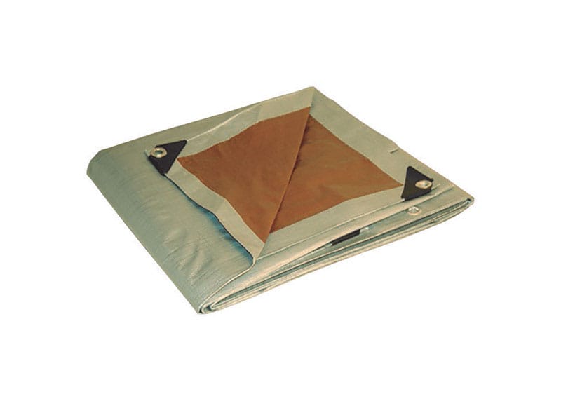 Foremost 23040 Dry Top Heavy Duty Polyethylene Reversible Tarp Brown/Silver