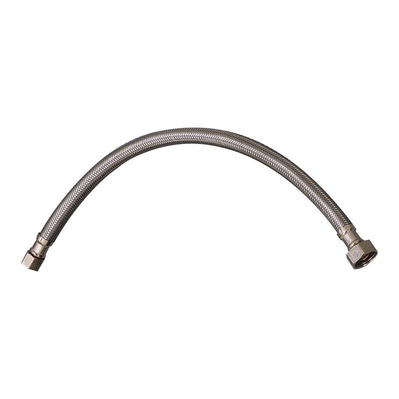 Plumb Pak PP23803 EZ 3/8 in. Compression X 1/2 in. D FIP 20 in. Stainless Steel Faucet Supply Line