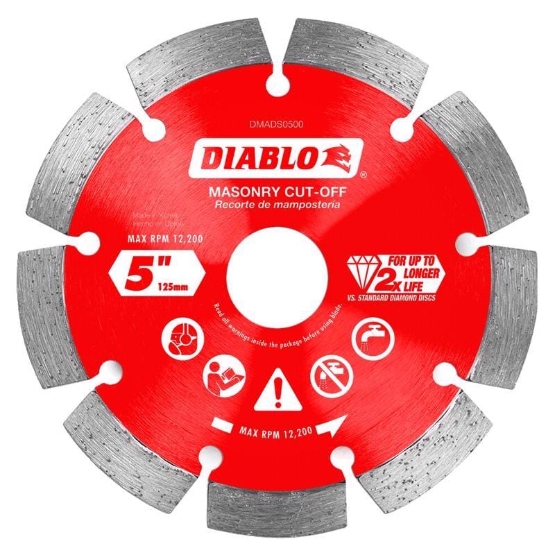 Diablo DMADS0500 Masnry Disc Dmnd Seg 5"