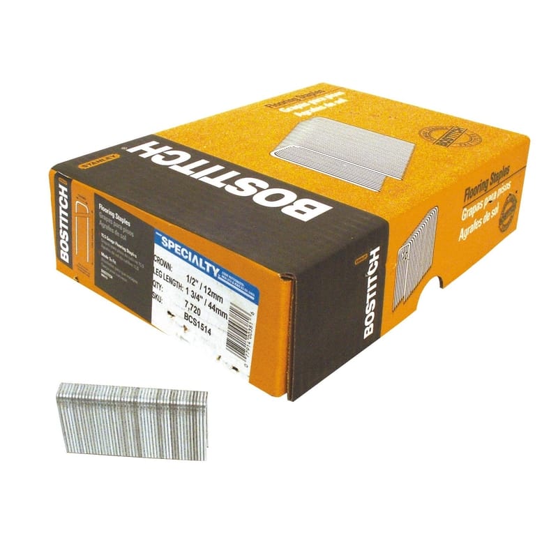 Bostitch BCS1514 1/2 in. W X 1-3/4 in. L Galvanized Steel Wire Staples 15.5 Ga.