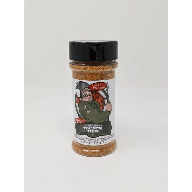 Code 3 Spices 53124 Top Gun Rub BBQ Rub 6 oz
