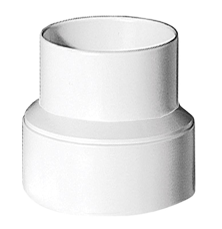 Deflect-O IRB43 4 - 3 in. D White Plastic Increaser/Reducer