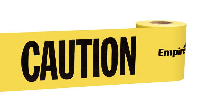 Empire 77-0201 200 ft. L X 3 in. W Plastic Caution Cuidado Barricade Tape Yellow