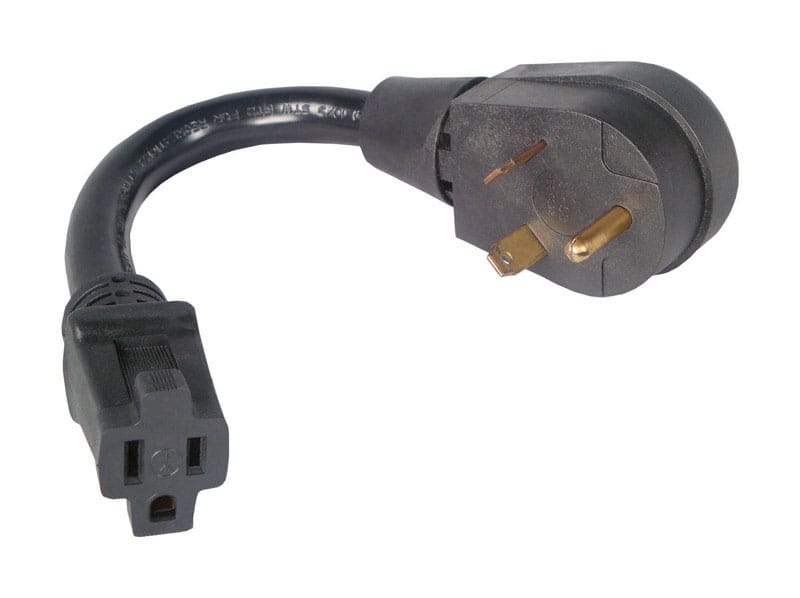 Us Hardware RV-802B 30 amps Pigtail Adapter 1 pk