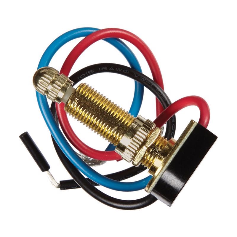 Jandorf 61214 6 amps Single Pole or 3-way Rotary Appliance Switch Brass 1 pk