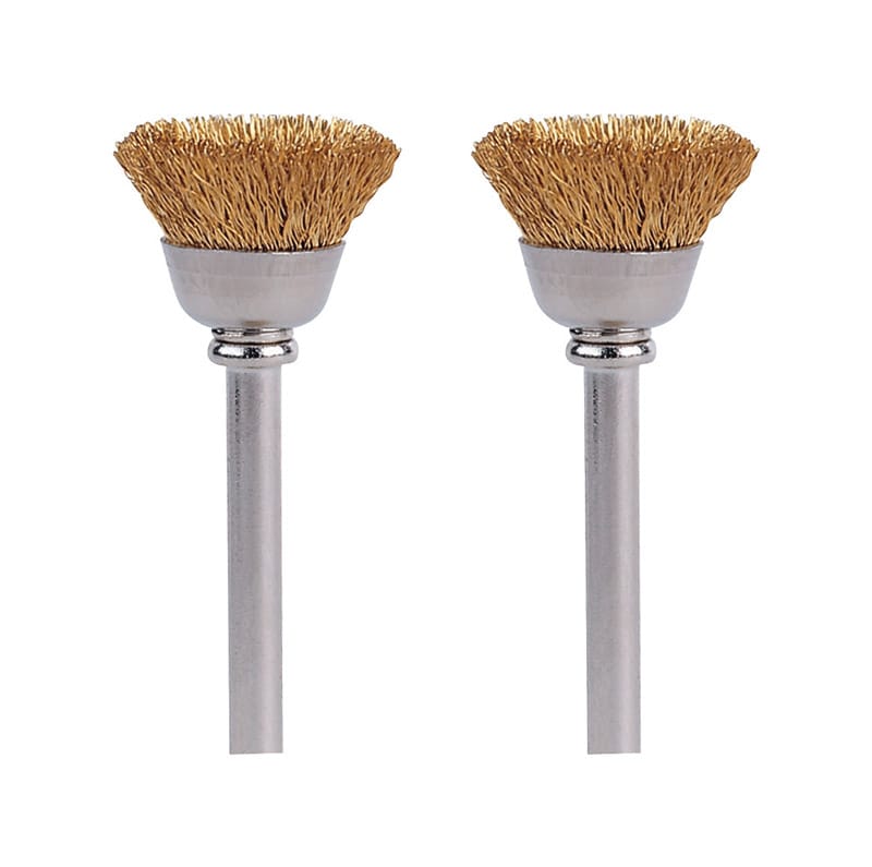 Dremel 536-02 1/2 in. X 1.75 in. L Metal Brass Brush 2 pk