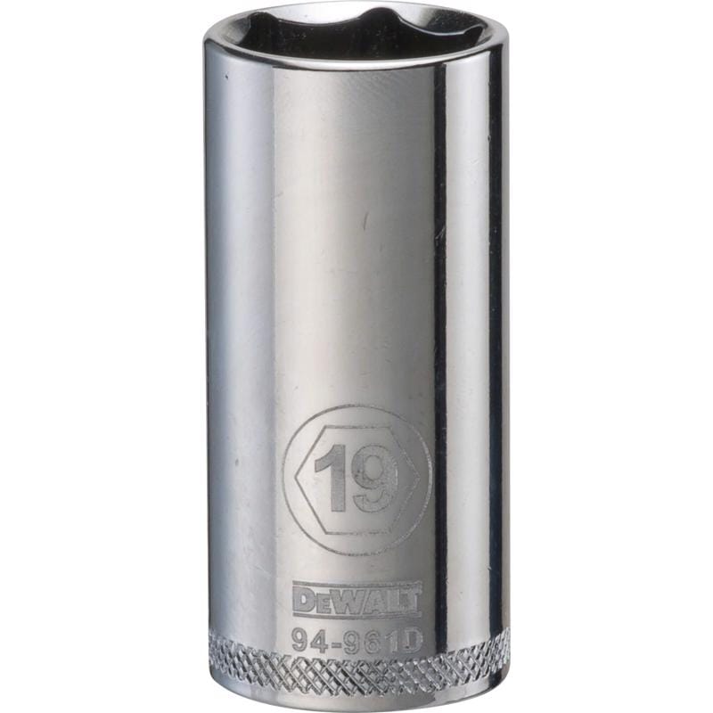 Dewalt DWMT94961OSP 19 mm X 3/8 in. drive Metric 6 Point Deep Socket 1 pc