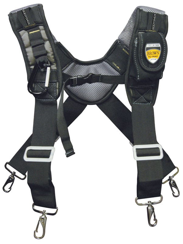 Mcguire-Nicholas BL-30290 19 in. L X 1.75 in. W Foam Suspenders Black 1 pair