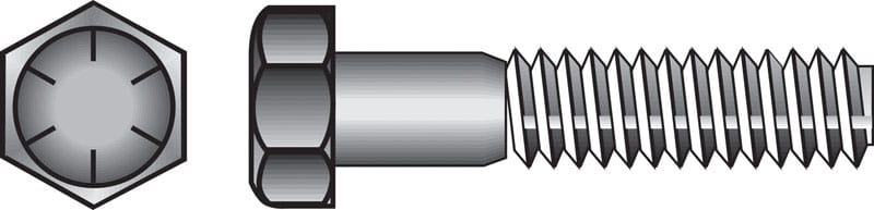 Hillman 220196 7/16 in. D X 3-1/2 in. L Heat Treated Steel Hex Head Cap Screw 25 pk