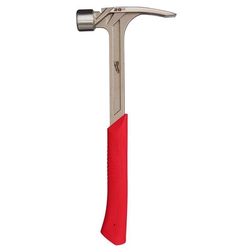 Milwaukee 48-22-9029 28 oz Milled Face Framing Hammer 16 in. Fiberglass Handle