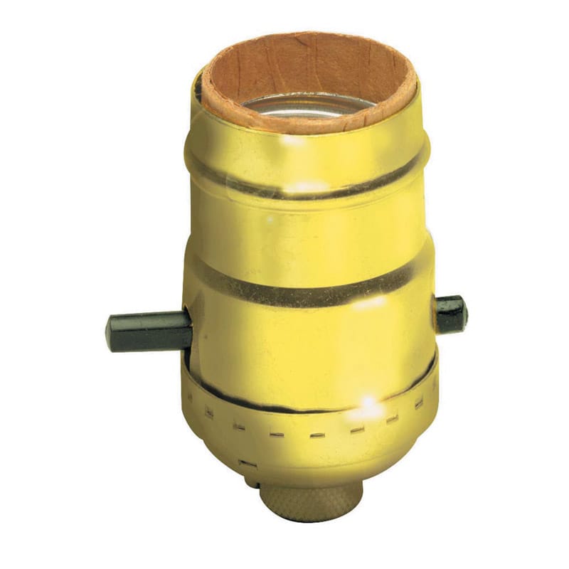 Leviton C20-06098-0PG Aluminum Incandescent Medium Base Socket 1 pk