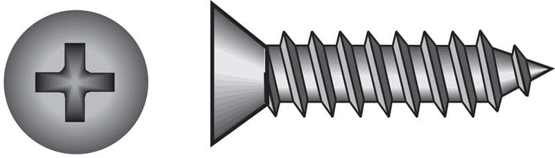 Hillman 0823462 No. 8 Ga. X 3/4 in. L Phillips Flat Head Sheet Metal Screws 100 pk