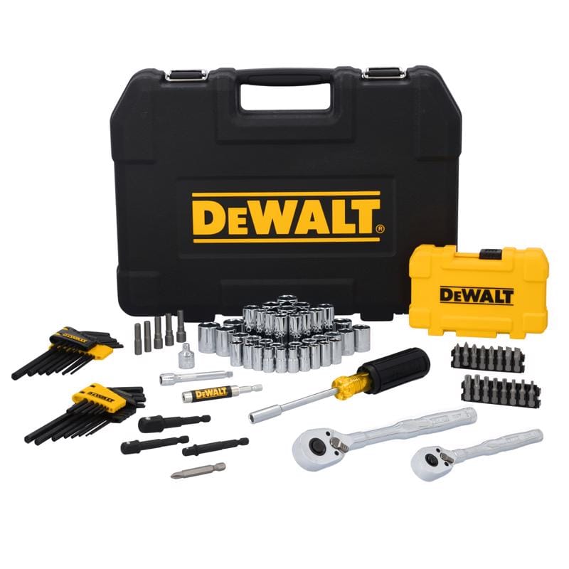Dewalt DWMT45410 ToughSeries 1/4 and 3/8 in. drive Metric/SAE Mechanic's Tool Set 96 pc