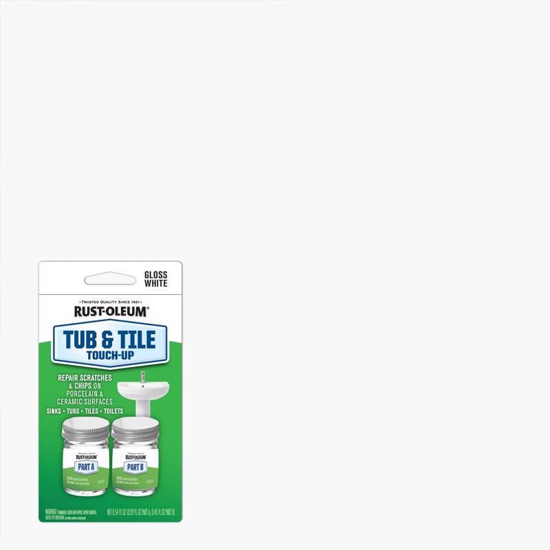 Rust-Oleum 244166 Specialty Gloss White Tub & Tile Touch-Up Interior 0.45 oz