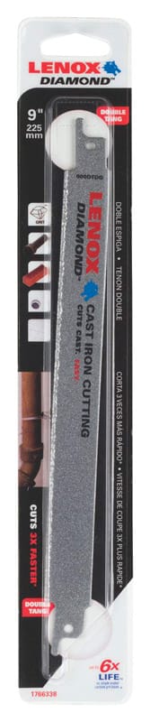 Lenox 1766338 Recip Blade Dmnd Grit 9"