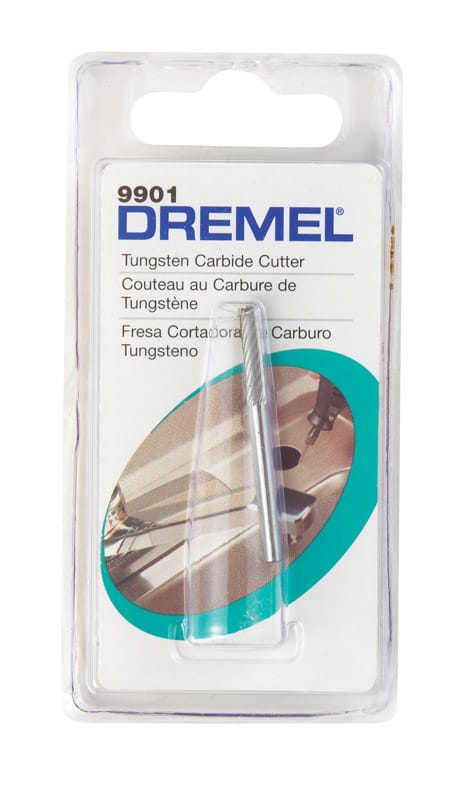 Dremel 9901 1/8 in. X 1-1/2 in. L Tungsten Carbide Cutter 1 pk
