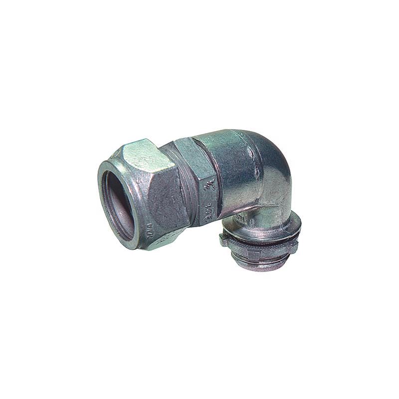 Sigma Engineered Solutions 49057 ProConnex 1/2 in. D Die-Cast Zinc 90 Degree Compression Connector For EMT