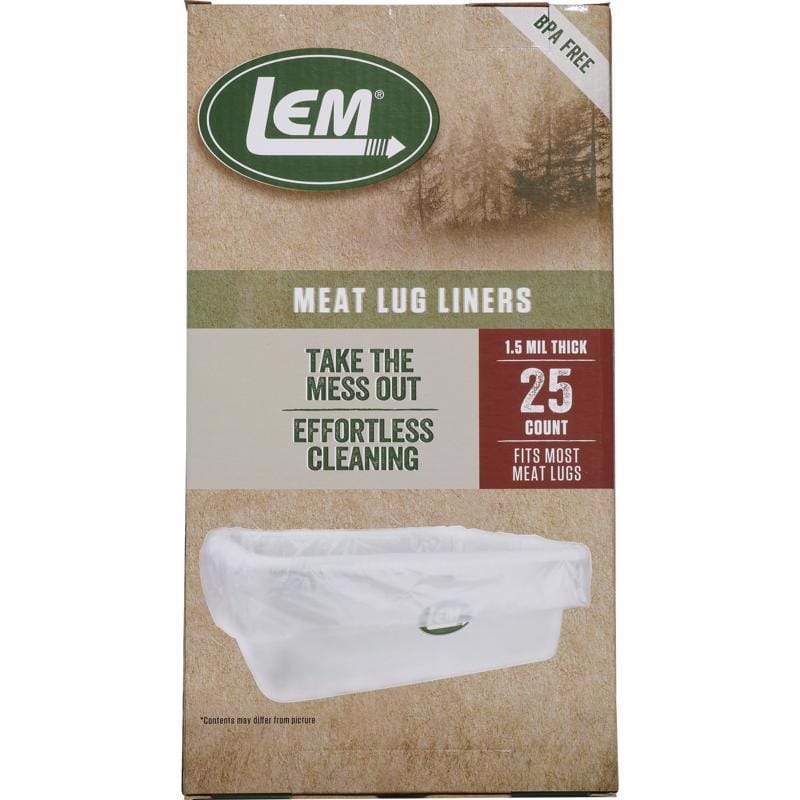 Lem 1293 Clear Meat Lug Liners 25 pk