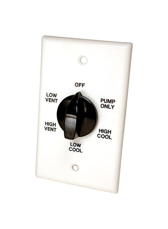 Dial 7112 28-7/8 in. H X 4-3/4 in. W White Plastic Evaporative Cooler Wall Switch
