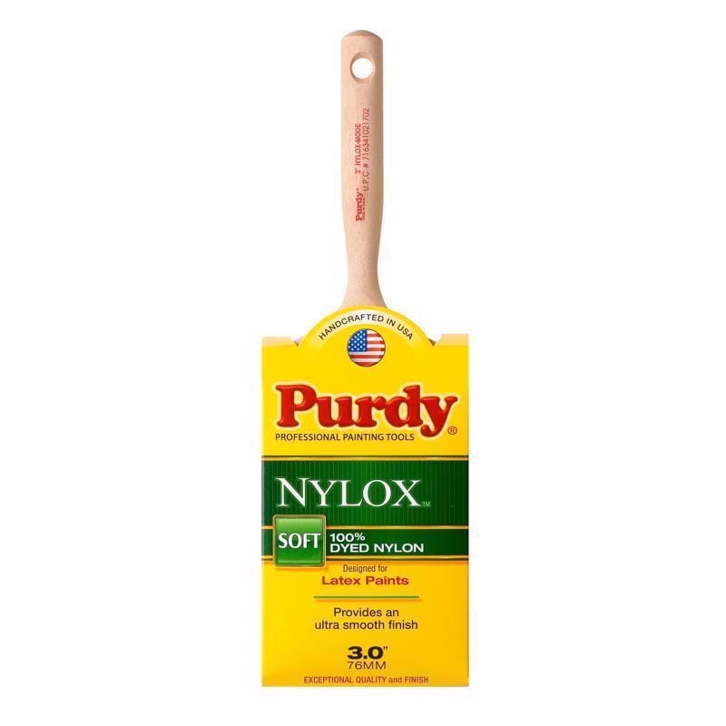 Purdy 144228230 Nylox Mode 3 in. Soft Flat Trim Paint Brush
