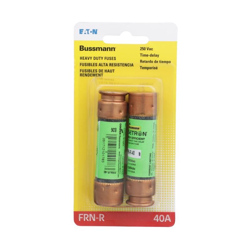 Bussmann BP/FRN-R-40 40 amps Dual Element Time Delay Fuse 2 pk