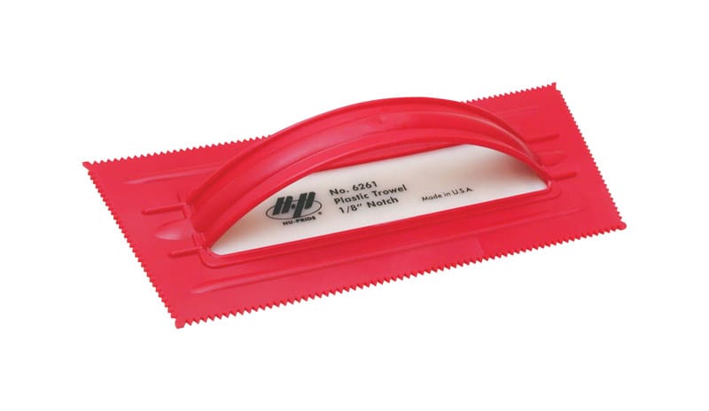 Marshalltown 6261 QLT 4-1/4 in. W X 9-1/2 in. L Plastic V Notched Trowel