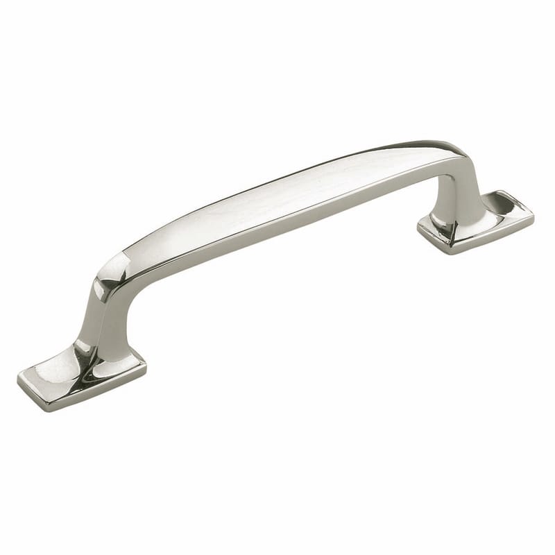 Amerock BP55317PN Highland Ridge Collection Transitional Arch Cabinet Pull 3-3/4 in. Polished Nickel Silver 1