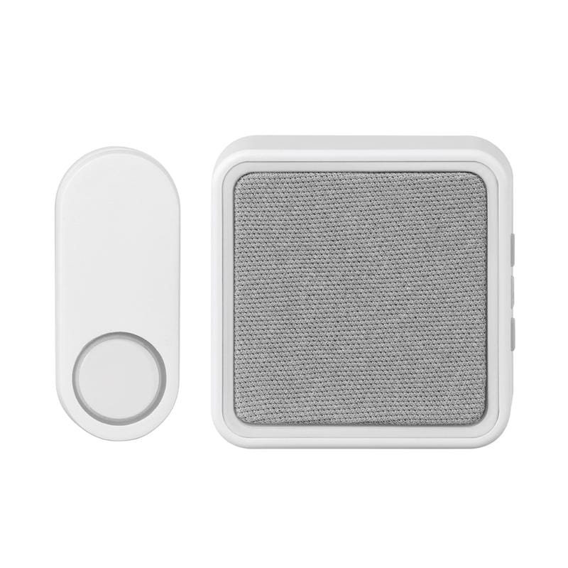 Heath Zenith 18000150 Matte White Plastic Wireless Door Bell
