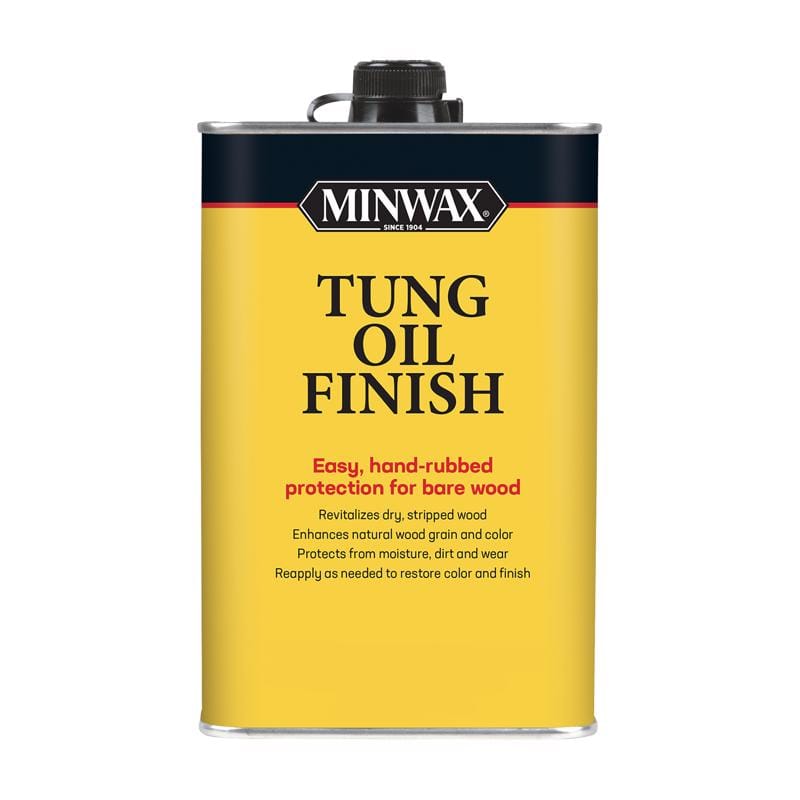 Minwax 47500000 Tung Oil Finish Semi-Transparent Satin Amber Oil-Based Tung Oil 1 pt