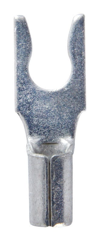 Jandorf 60910 16-14 Ga. Uninsulated Wire Spade Terminal Silver 5 pk