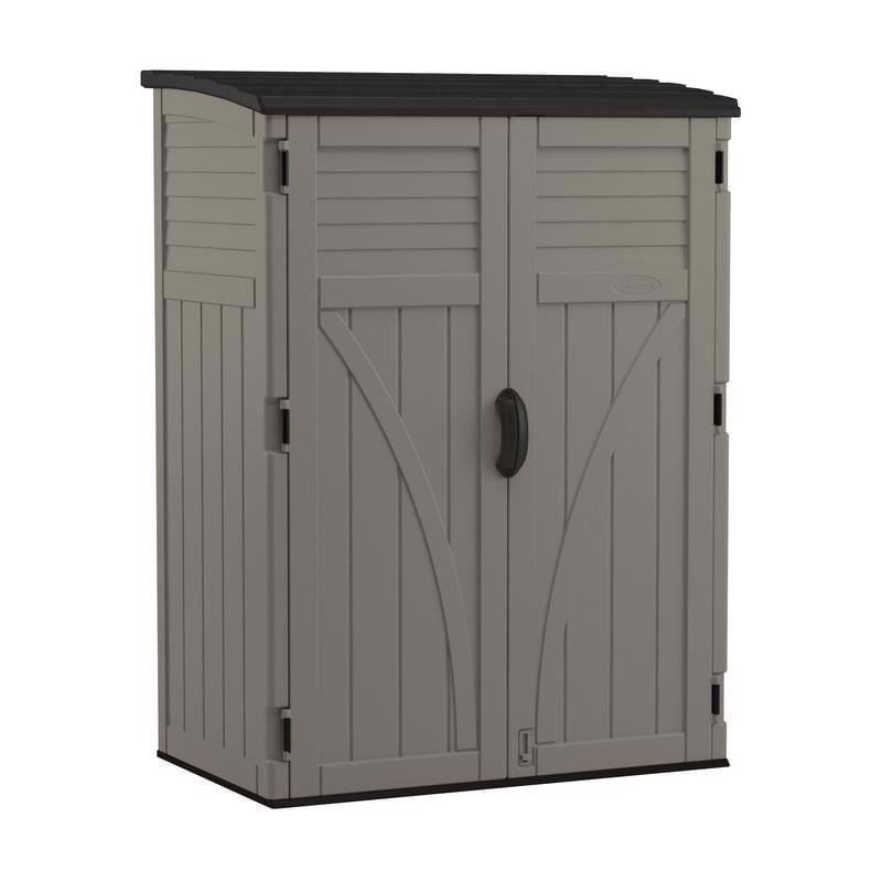 Suncast BMS5700SB 4 ft. x 3 ft. Resin Vertical Pent Storage Shed with Floor Kit