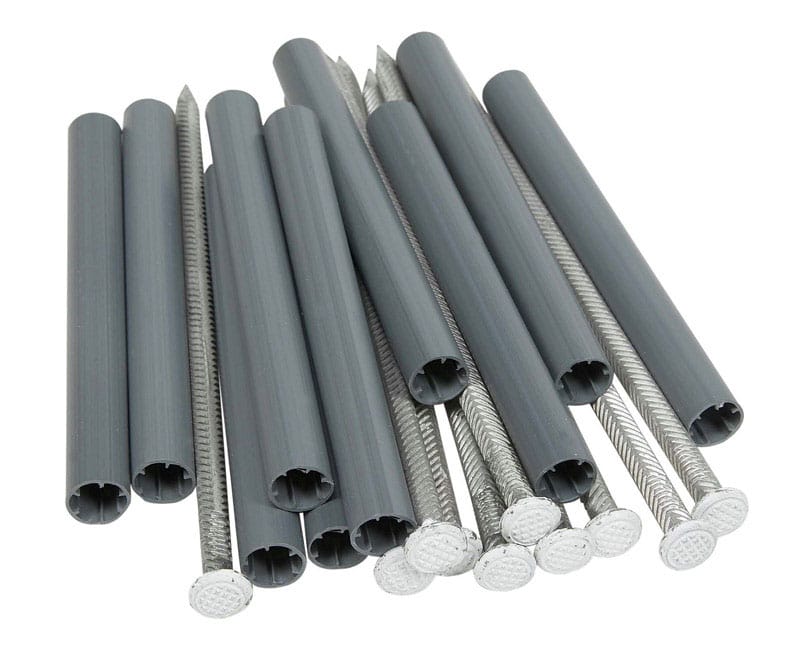 Amerimax 25043 Gray Aluminum K Gutter Spike and Ferrule