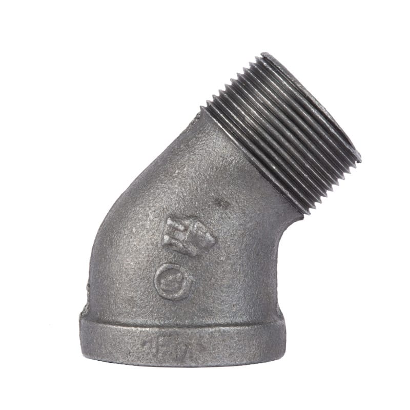 STZ Industries 501535 1-1/4 in. MIP each X 1-1/4 in. D FIP Black Malleable Iron 45 degree Street Elbow
