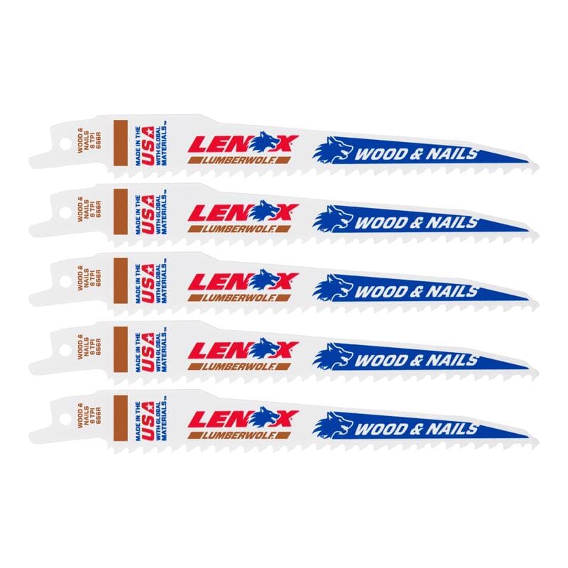 Lenox 20572656R Blade Recip 6" 6T 5Pk