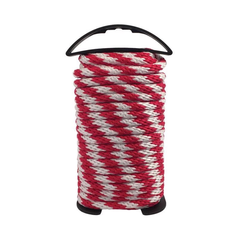 Koch Industries 5141211 3/8 in. D X 50 ft. L Red/White Solid Braided Polypropylene Rope