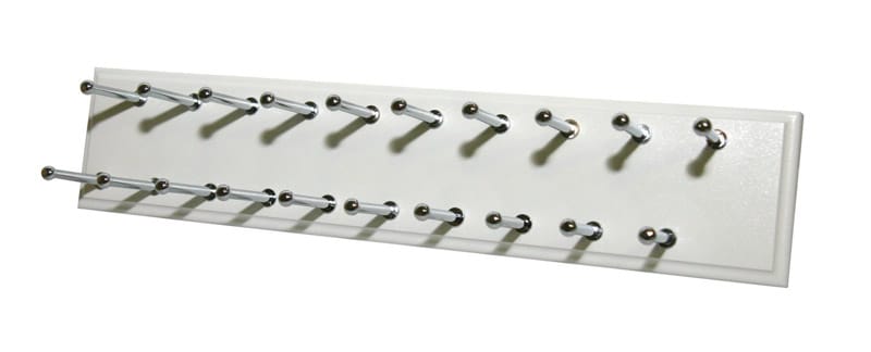 Easy Track RA1200 3 in. H X 2.5 in. W X 14 in. L Stainless Steel Sliding Tie Rack
