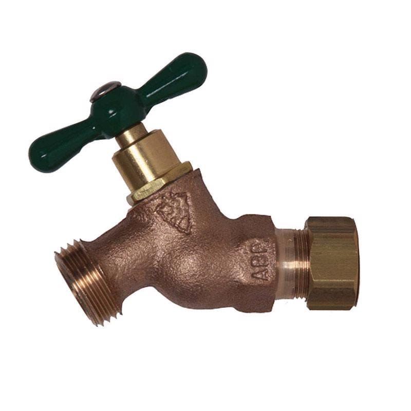 Arrowhead 254CCLF 1/2 in. Copper Compression X 3/4 in. MHT Brass Hose Bibb