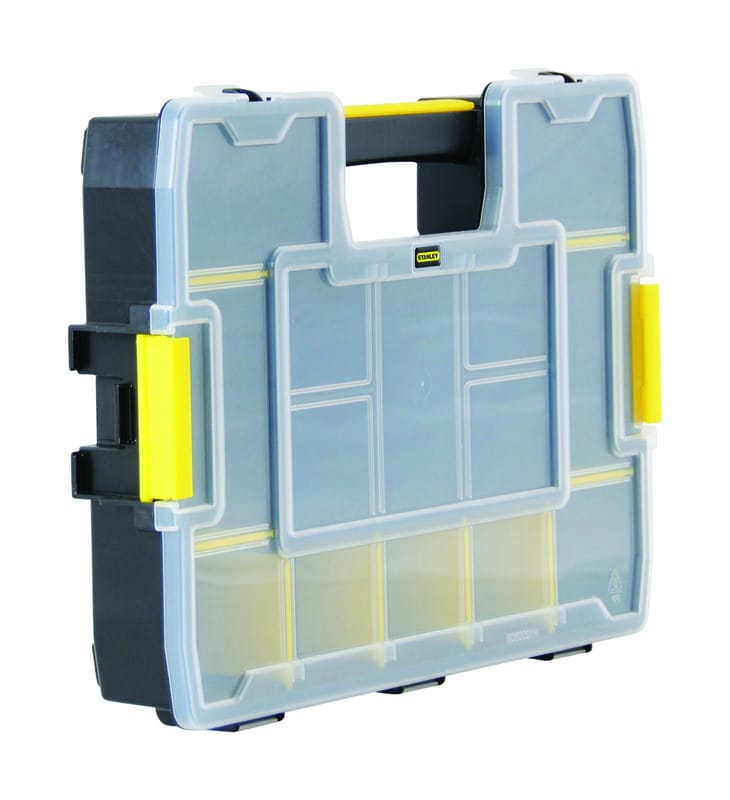 Stanley STST14022 Sort Master Junior 14.8 in. Organizer Black/Yellow