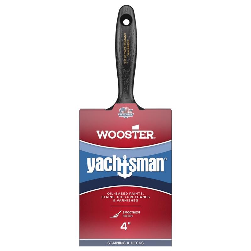 Wooster Z1120-4 Yachtsman 4 in. Soft Flat Oil-Based Paint Brush