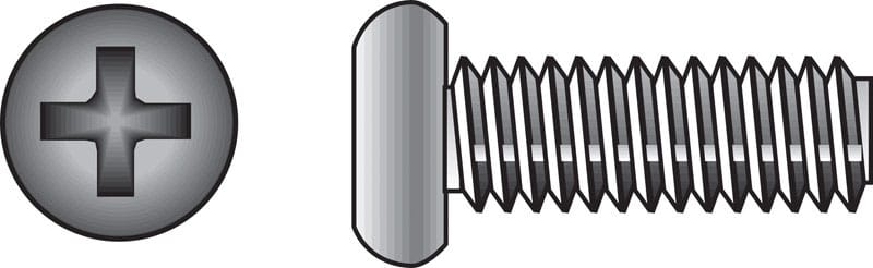 Hillman 0828474 No. 8-32 Ga. X 1/2 in. L Phillips Pan Head Stainless Steel Machine Screws 100 pk