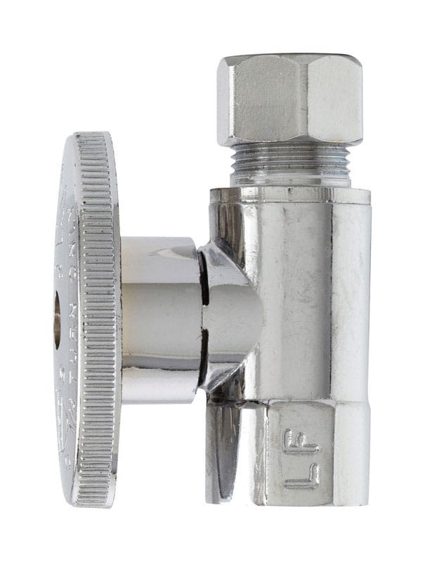 Plumb Pak PP52PCLF 3/8 in. FIP X 3/8 in. Compression Brass Straight Valve