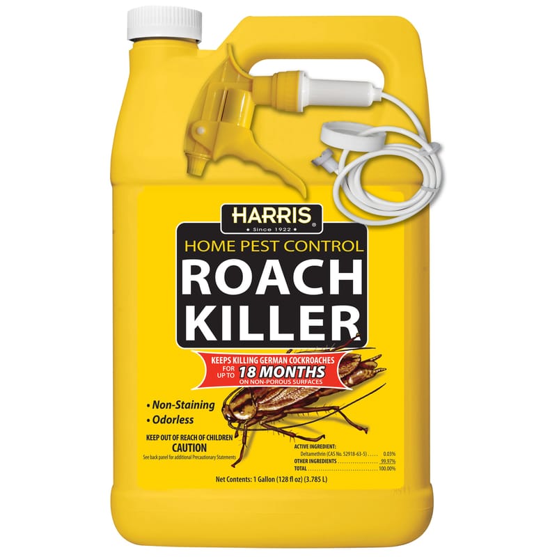 Harris HRS-128 Home Pest Control Roach Killer Liquid 1 gal